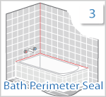 DiaOseal: Bath Perimeter Seal Fixed Price Service. Product Solutions